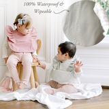 Ruffle Angel Bib - Best Seller 3 Pack Bundle Peach Blush, Peony & Sage